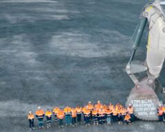 Thiess sets 12-month volume production world record for Liebherr R 9600 excavator at Mount Pleasant Operation   